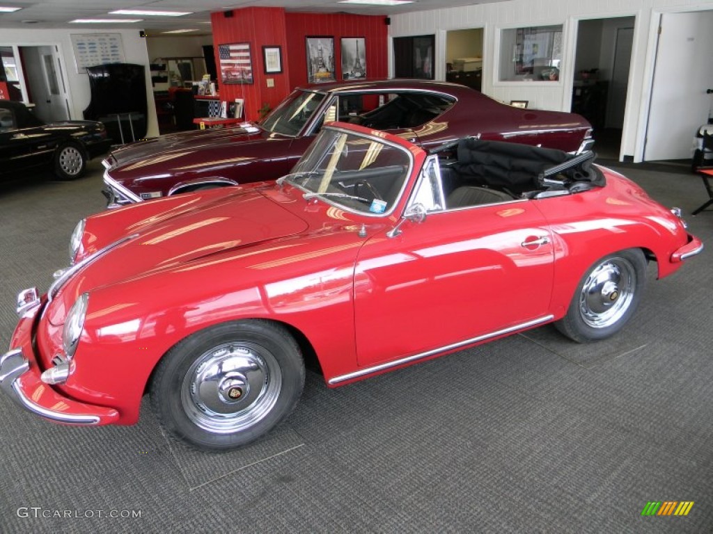 Ruby Red 1963 Porsche 356 B 1600 S Reutter Cabriolet Exterior Photo #78545118