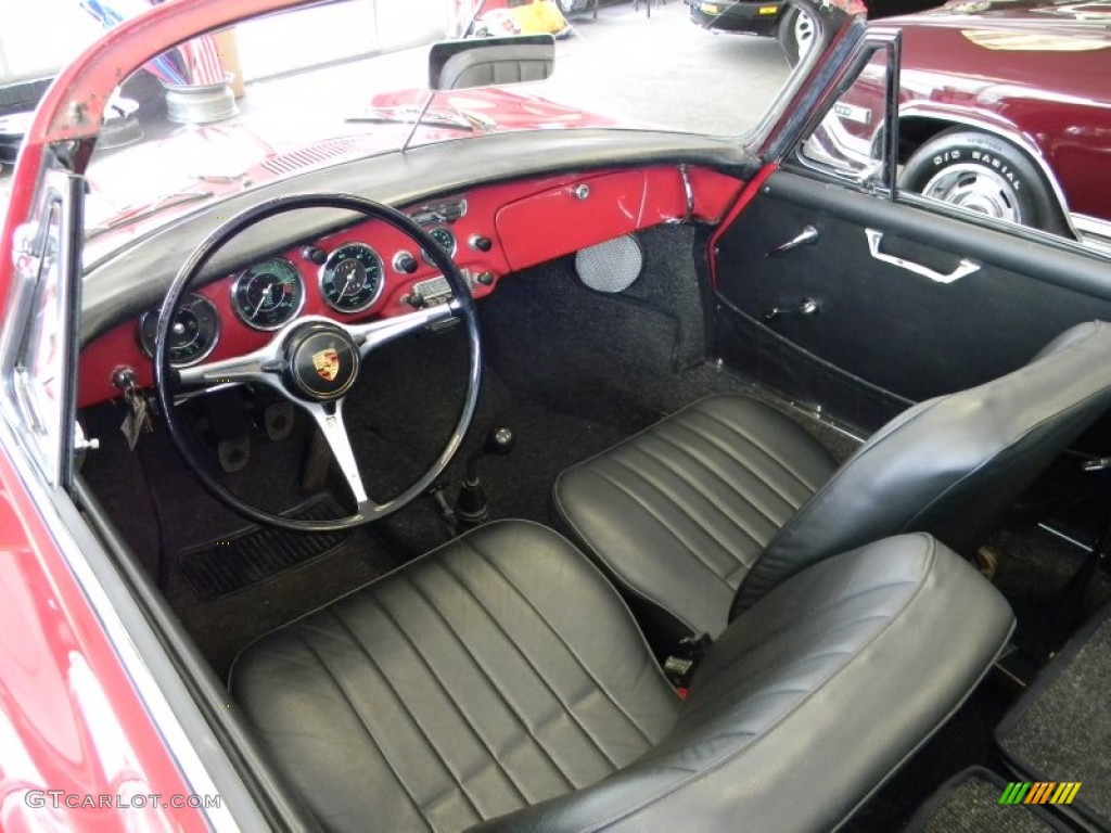 1963 Porsche 356 B 1600 S Reutter Cabriolet Interior Color Photos