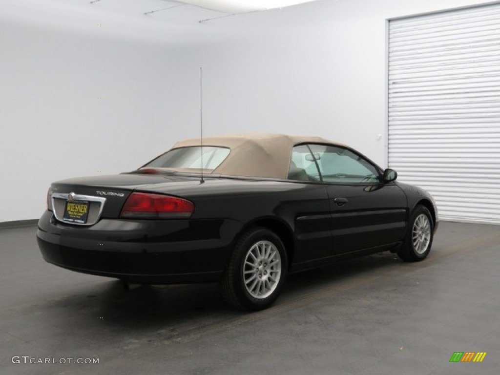 2005 Sebring Touring Convertible - Brilliant Black / Dark Slate Gray photo #3