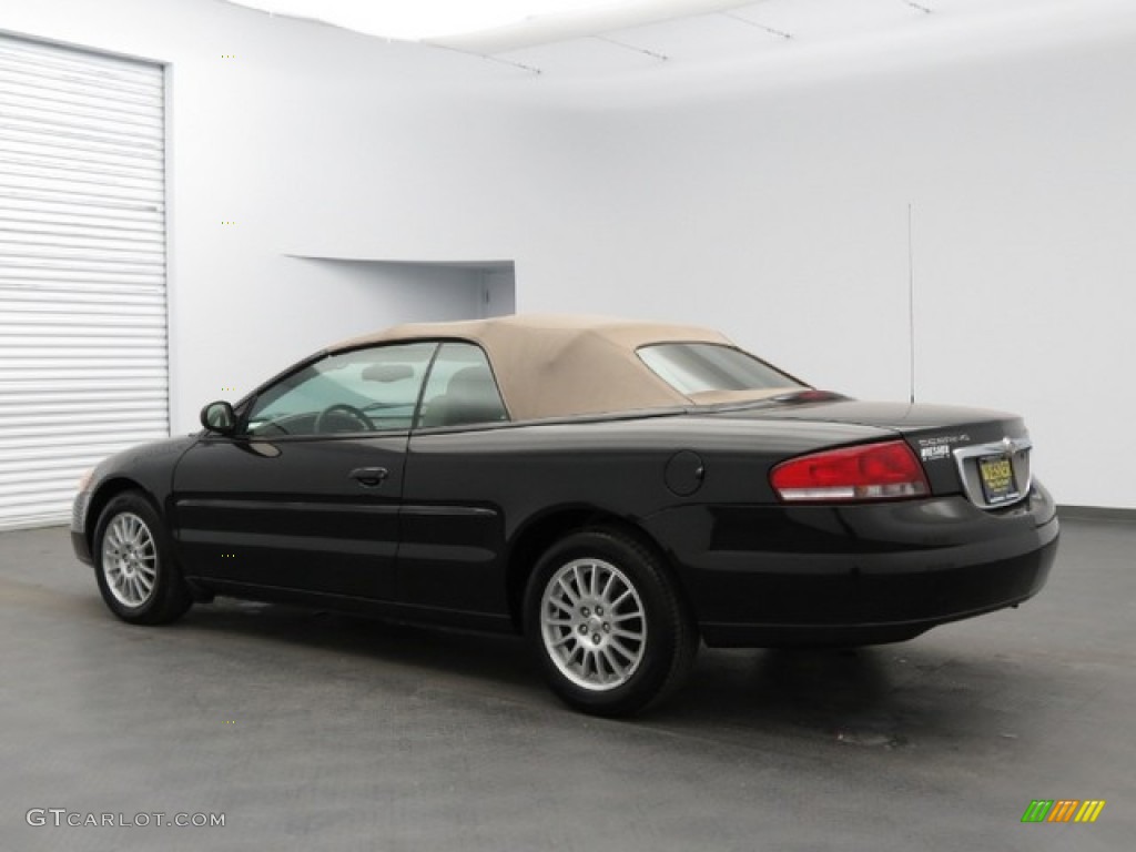 2005 Sebring Touring Convertible - Brilliant Black / Dark Slate Gray photo #4