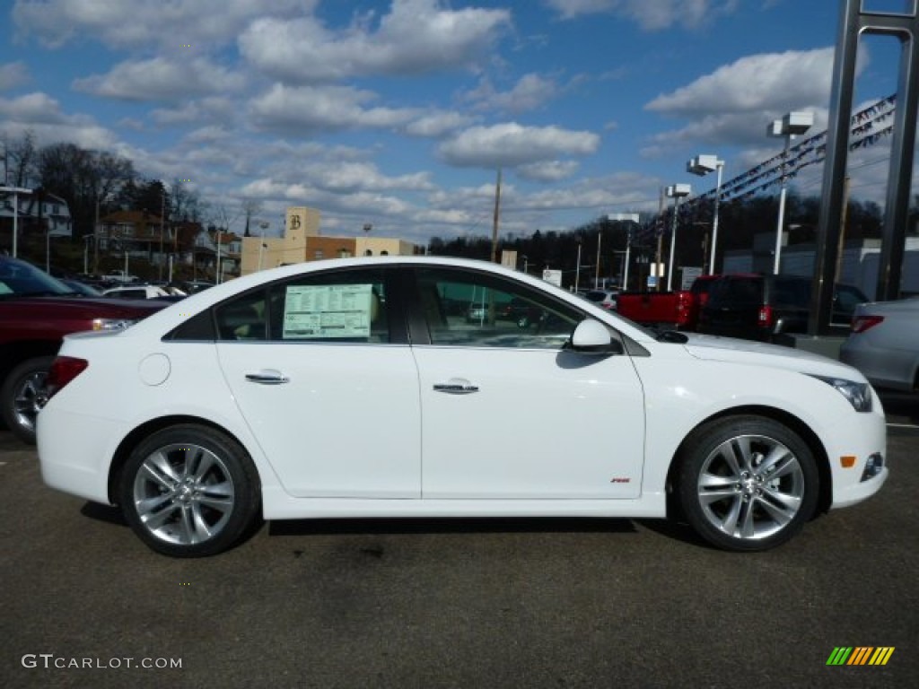 2013 Cruze LTZ - Summit White / Cocoa/Light Neutral photo #2