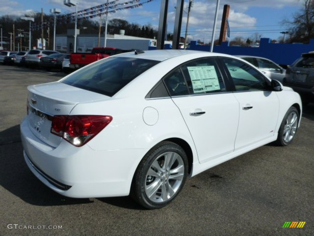 2013 Cruze LTZ - Summit White / Cocoa/Light Neutral photo #3