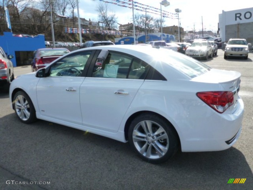 2013 Cruze LTZ - Summit White / Cocoa/Light Neutral photo #5