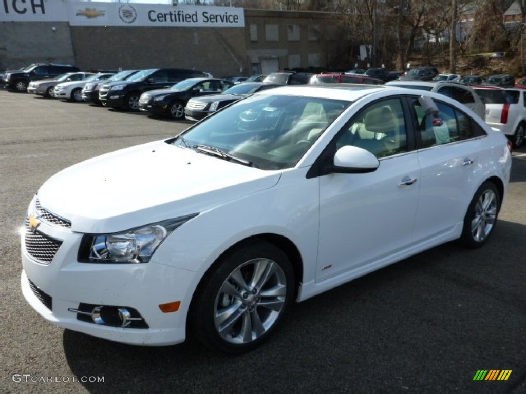 2013 Cruze LTZ - Summit White / Cocoa/Light Neutral photo #7