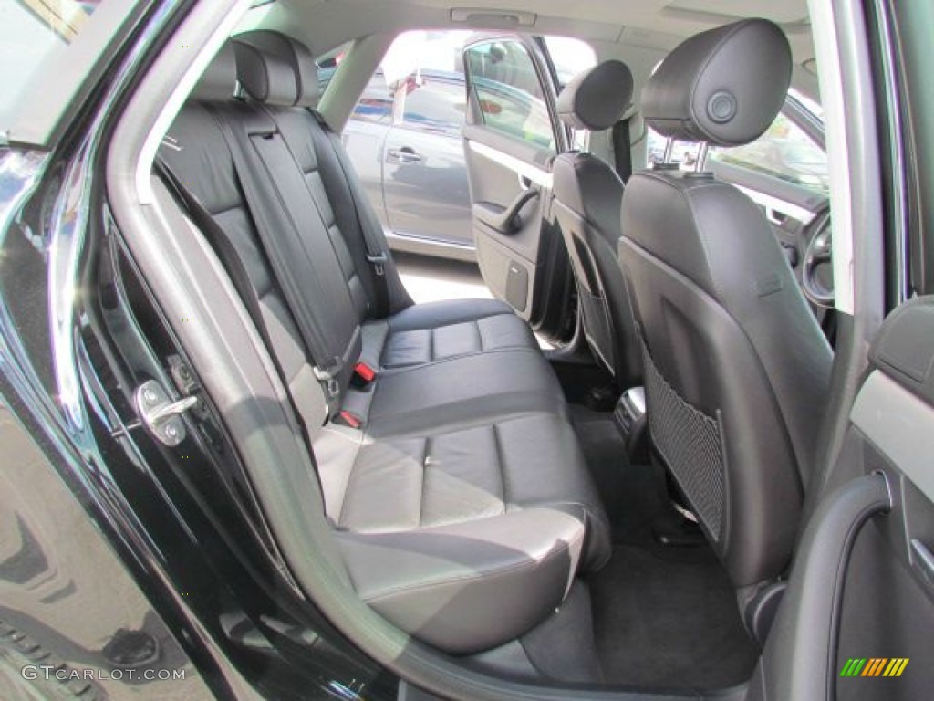 Ebony Interior 2005 Audi A4 3.2 quattro Sedan Photo #78547619