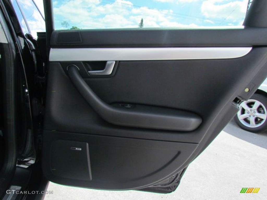 2005 Audi A4 3.2 quattro Sedan Ebony Door Panel Photo #78547624
