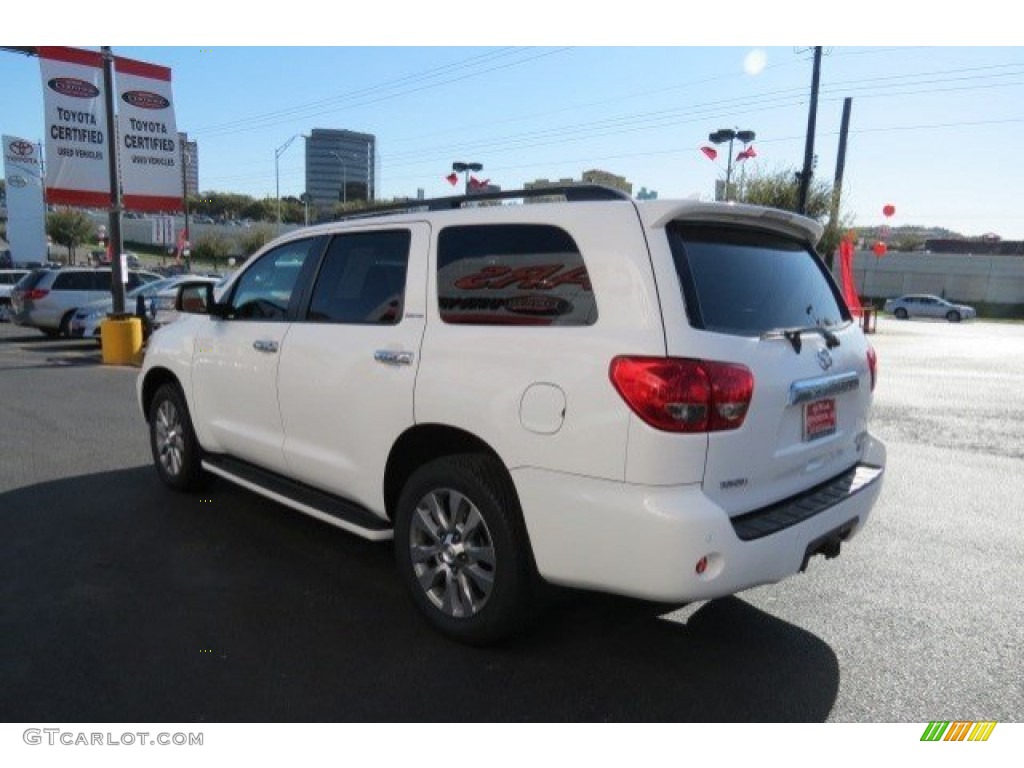 2010 Sequoia Limited 4WD - Super White / Graphite photo #5