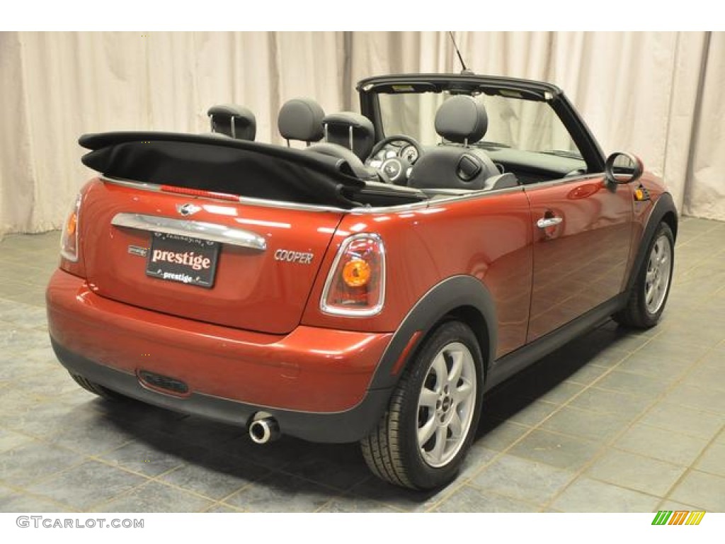 2010 Cooper Convertible - Nightfire Red Metallic / Grey/Carbon Black photo #2