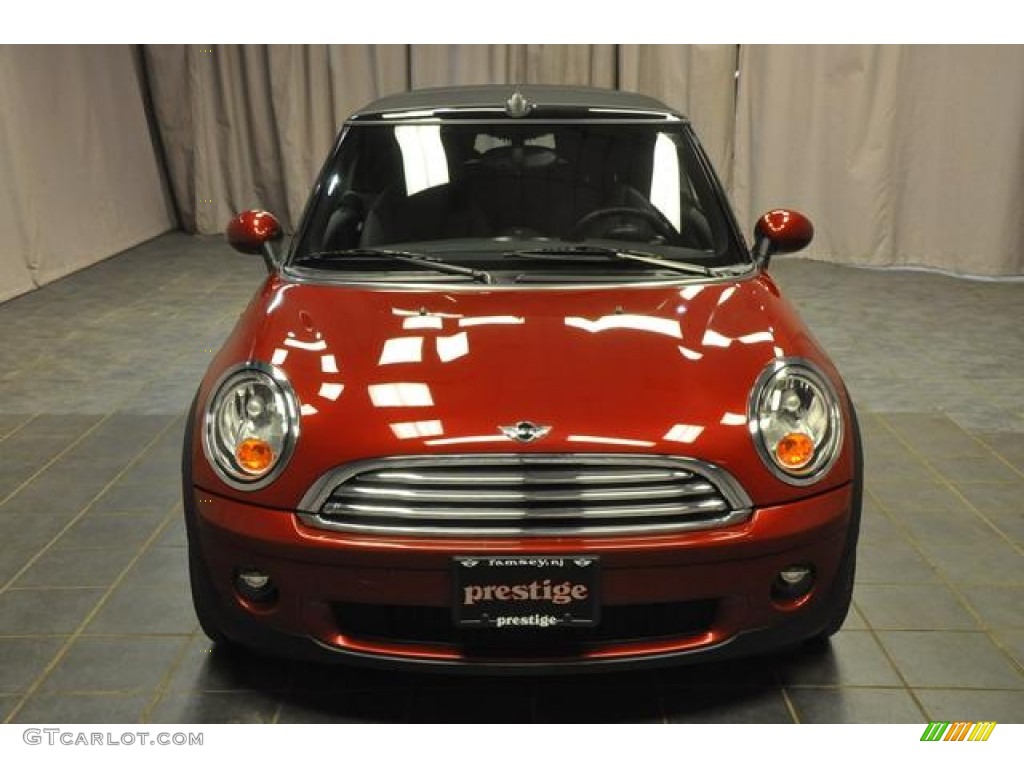 2010 Cooper Convertible - Nightfire Red Metallic / Grey/Carbon Black photo #5