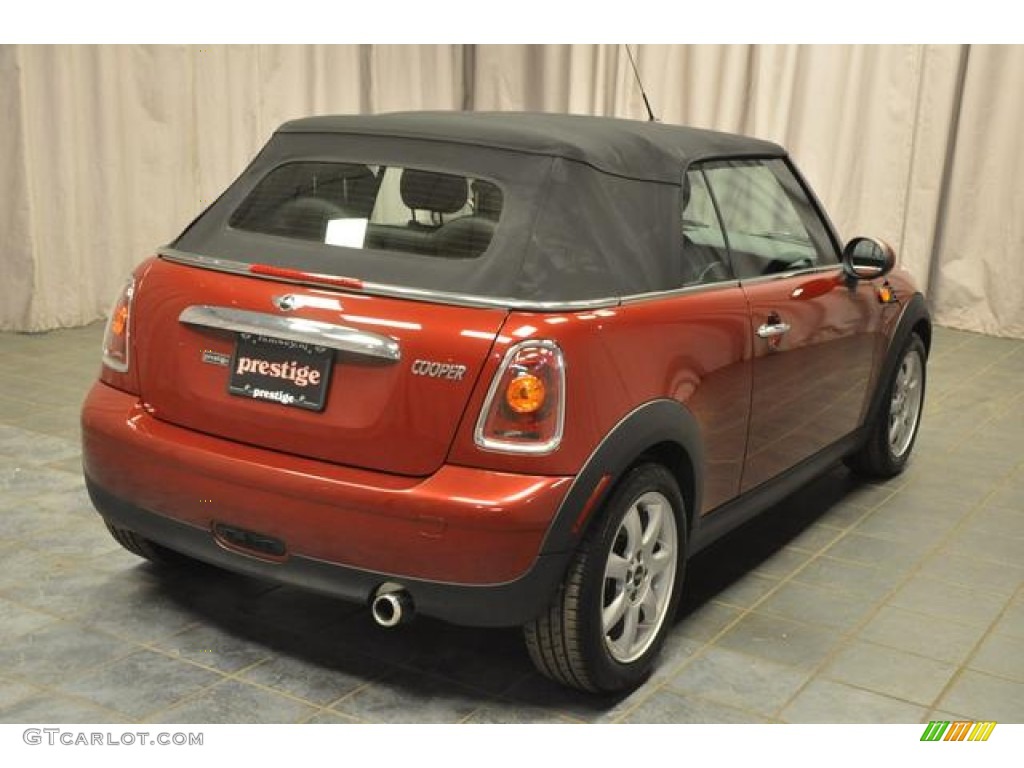 2010 Cooper Convertible - Nightfire Red Metallic / Grey/Carbon Black photo #8