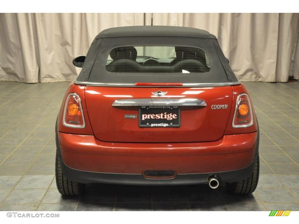 2010 Cooper Convertible - Nightfire Red Metallic / Grey/Carbon Black photo #10