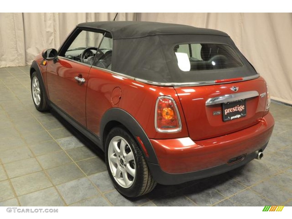 2010 Cooper Convertible - Nightfire Red Metallic / Grey/Carbon Black photo #13