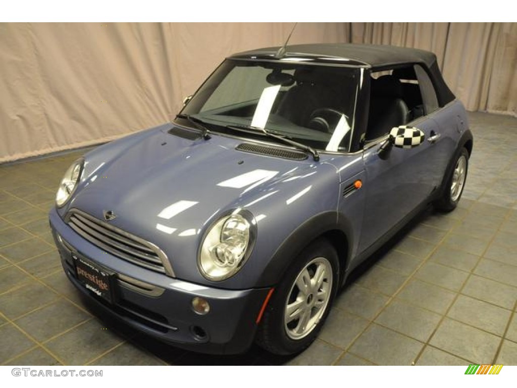 2007 Cooper Convertible - Cool Blue Metallic / Carbon Black/Black photo #1