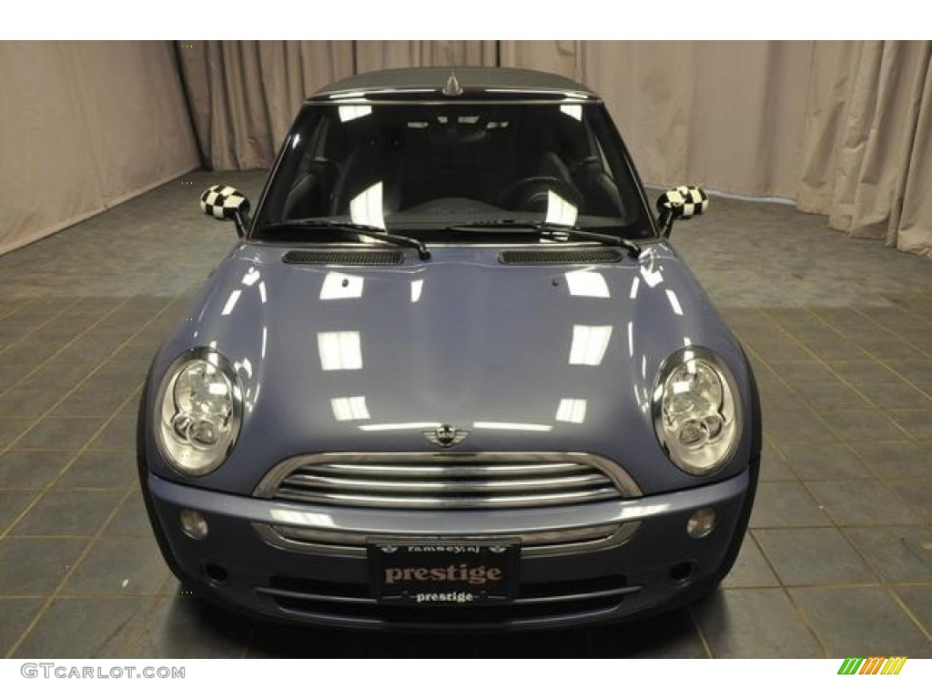 2007 Cooper Convertible - Cool Blue Metallic / Carbon Black/Black photo #3