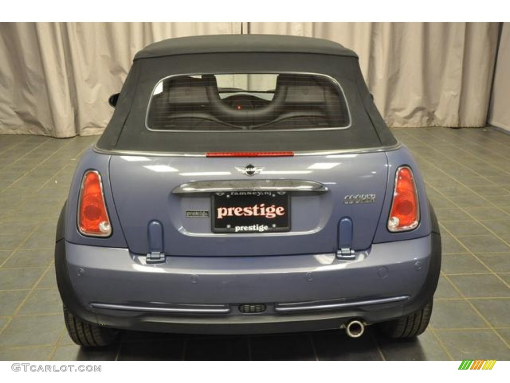 2007 Cooper Convertible - Cool Blue Metallic / Carbon Black/Black photo #8