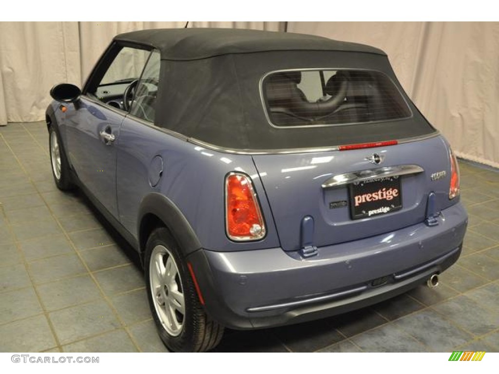 2007 Cooper Convertible - Cool Blue Metallic / Carbon Black/Black photo #11