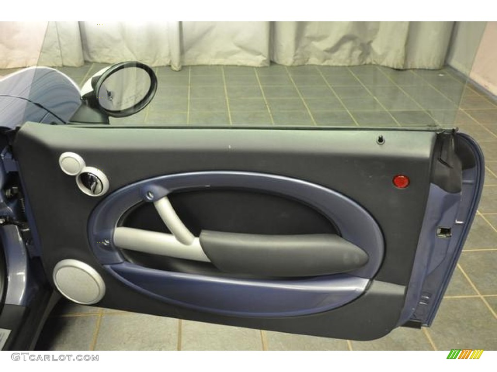 2007 Cooper Convertible - Cool Blue Metallic / Carbon Black/Black photo #24
