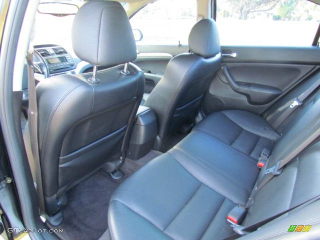 Ebony Interior 2005 Acura TSX Sedan Photo #78549197