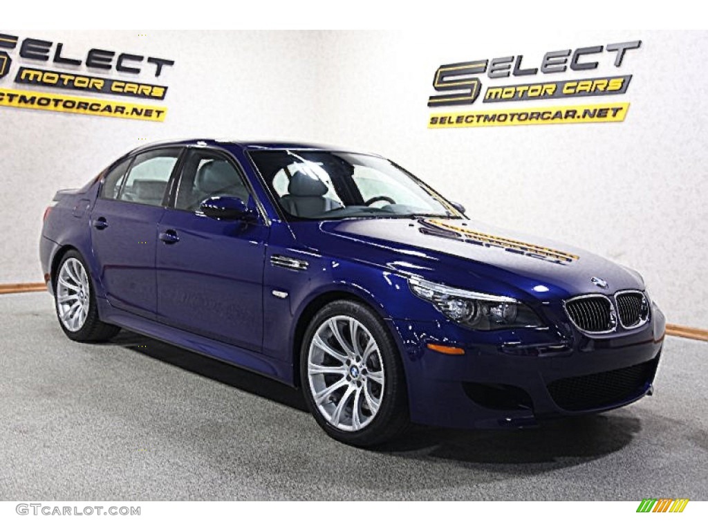 2008 M5 Sedan - Interlagos Blue Metallic / Silverstone photo #3