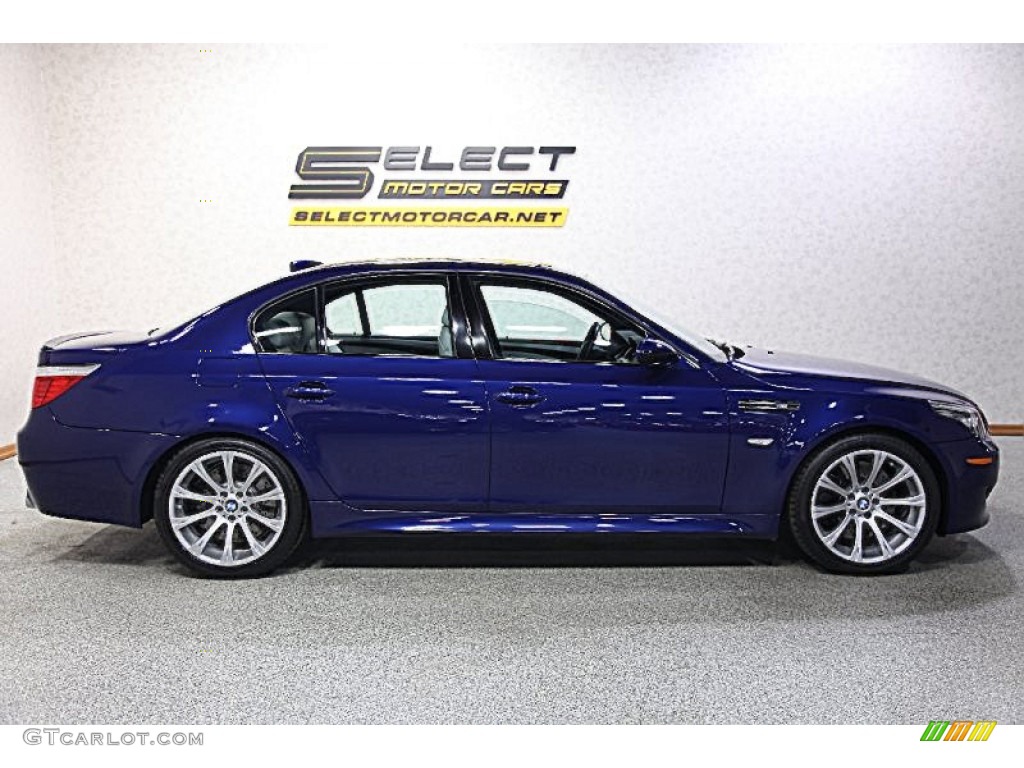 2008 M5 Sedan - Interlagos Blue Metallic / Silverstone photo #4