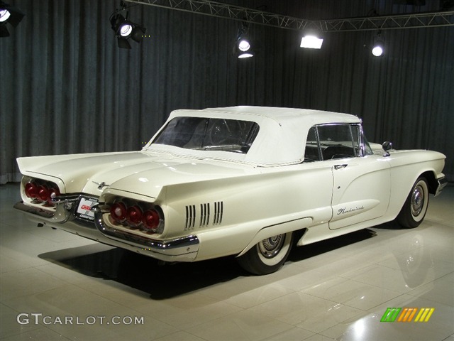 1960 Thunderbird Convertible - White / Black/White photo #2