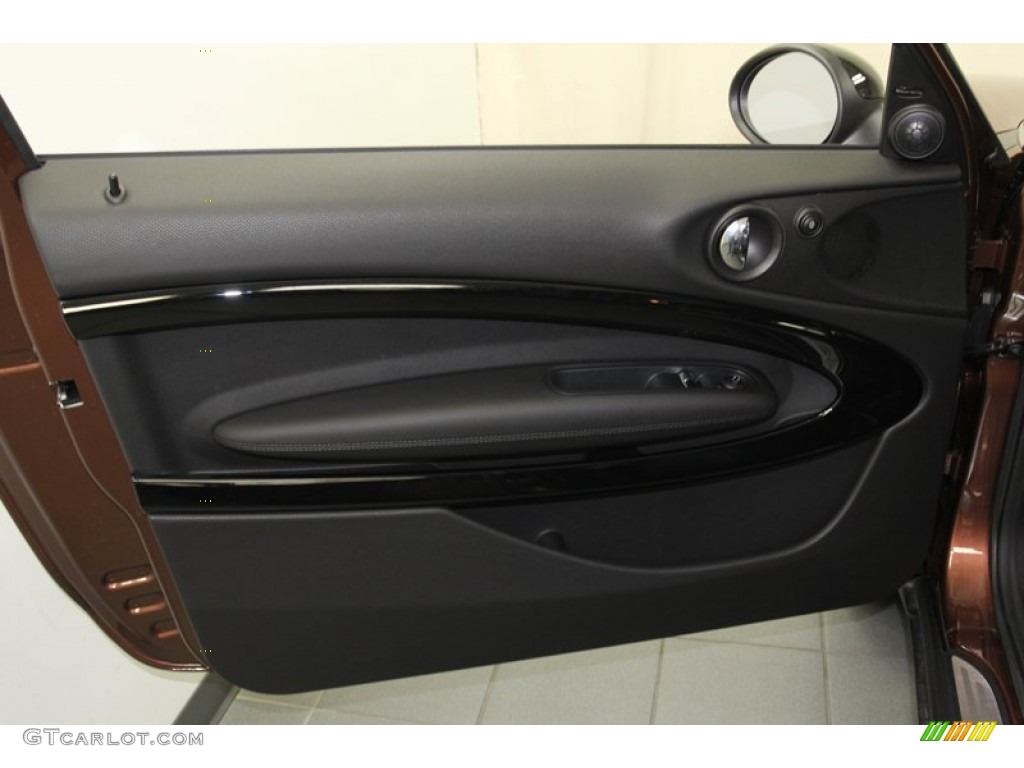 2013 Mini Cooper S Paceman Carbon Black Door Panel Photo #78551471