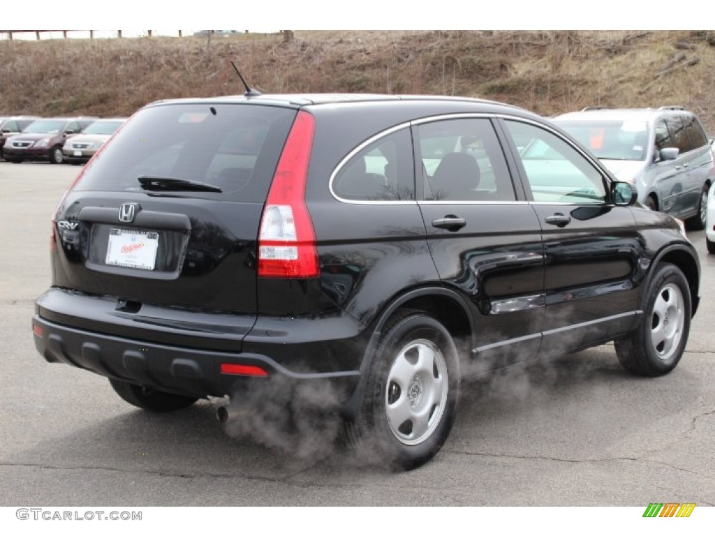 2008 CR-V LX 4WD - Nighthawk Black Pearl / Black photo #5