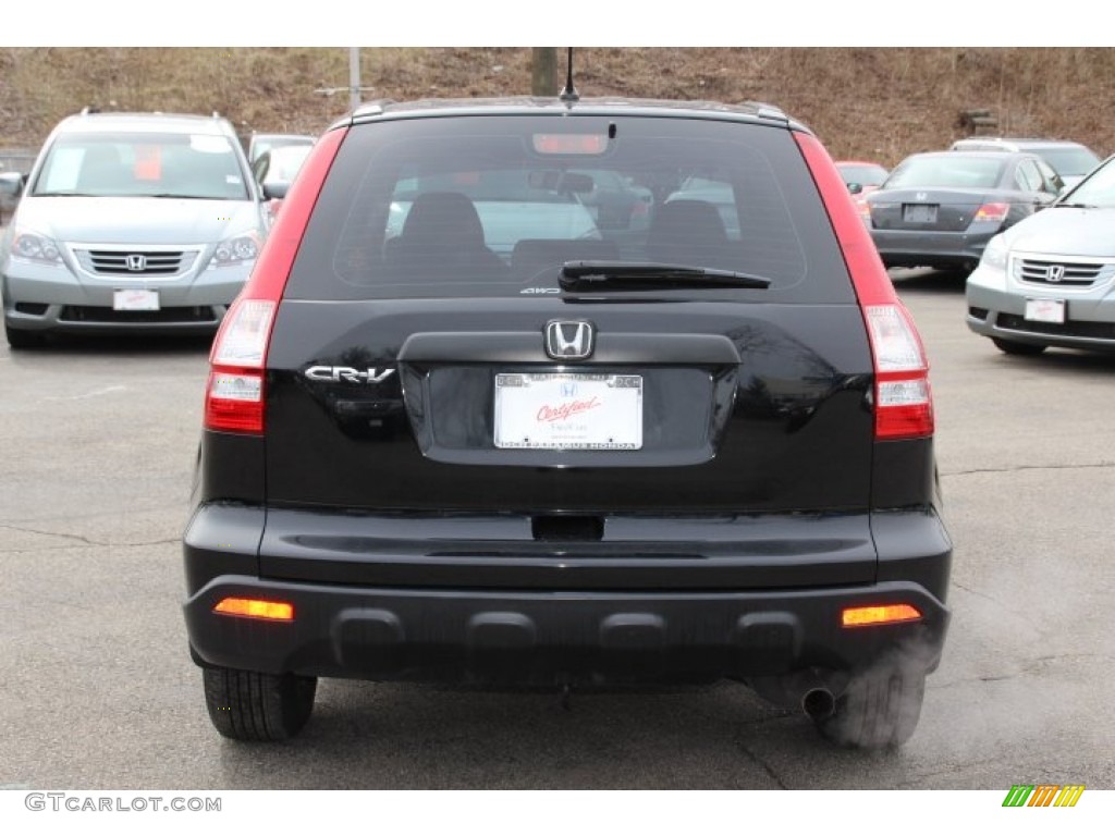 2008 CR-V LX 4WD - Nighthawk Black Pearl / Black photo #6
