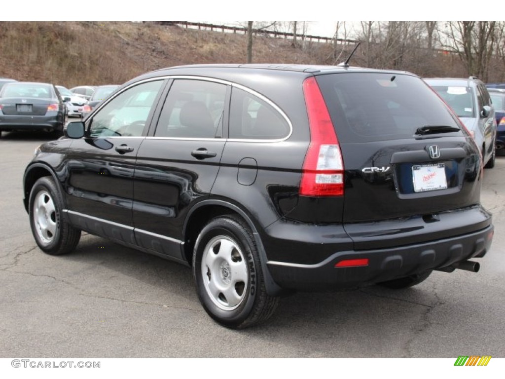 2008 CR-V LX 4WD - Nighthawk Black Pearl / Black photo #7