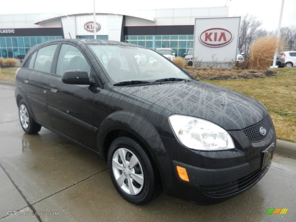 Midnight Black Kia Rio