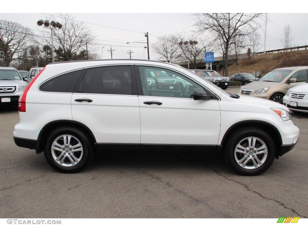 2010 CR-V EX AWD - Taffeta White / Gray photo #4