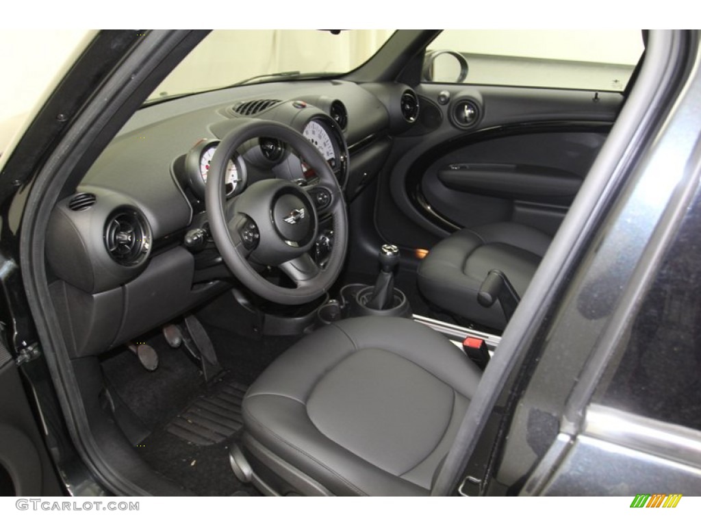 Carbon Black Interior 2013 Mini Cooper Countryman Photo #78553124