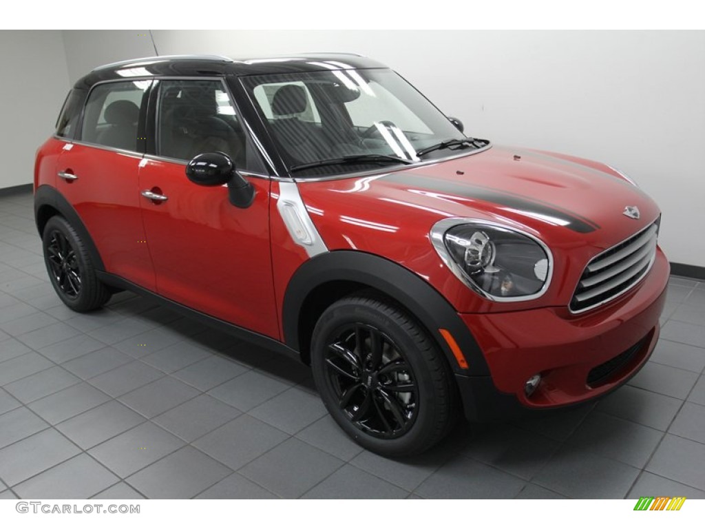 Blazing Red 2013 Mini Cooper Countryman Exterior Photo #78553562