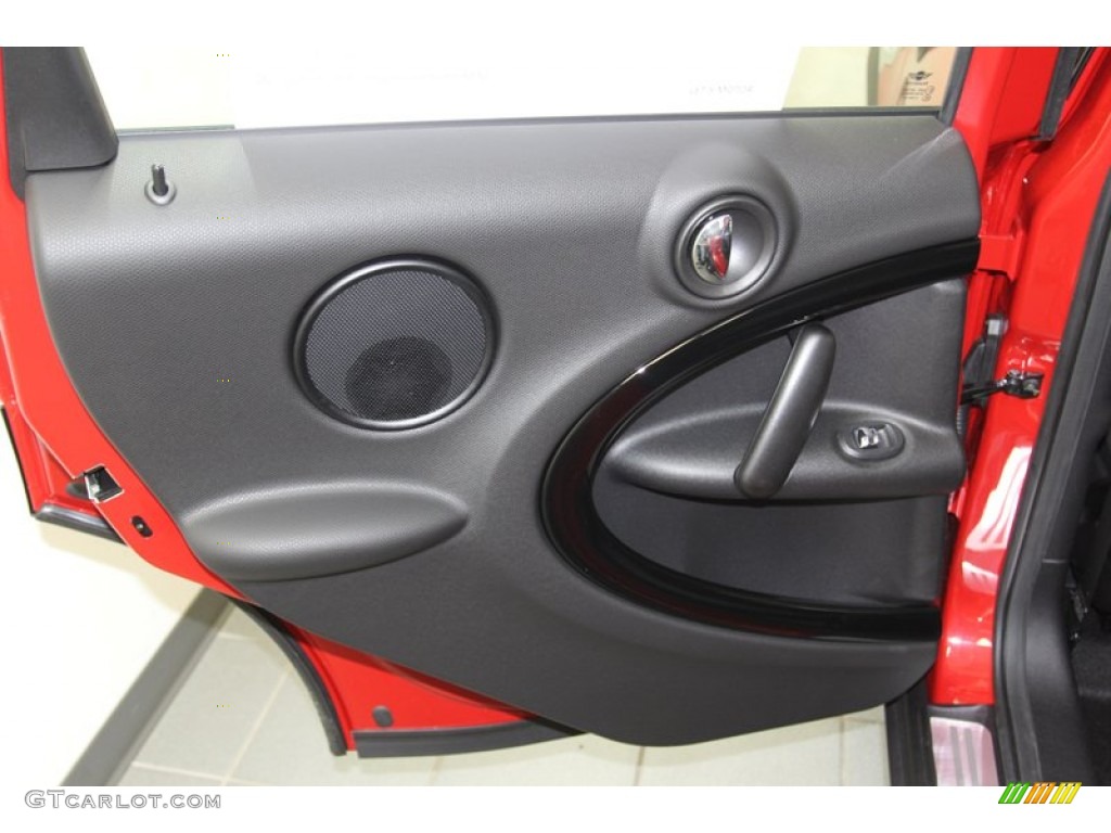 2013 Mini Cooper Countryman Carbon Black Door Panel Photo #78553941