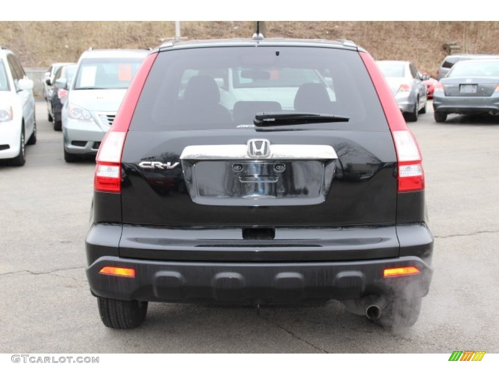 2009 CR-V EX-L 4WD - Crystal Black Pearl / Black photo #6