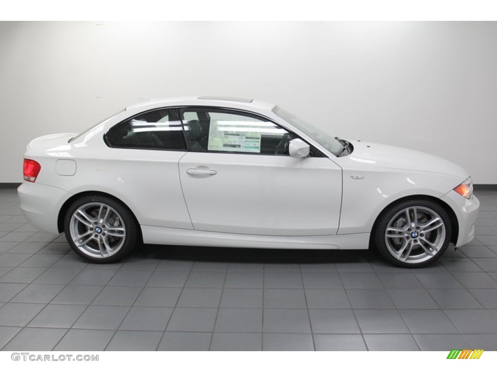 Alpine White 2013 BMW 1 Series 135i Coupe Exterior Photo #78555734