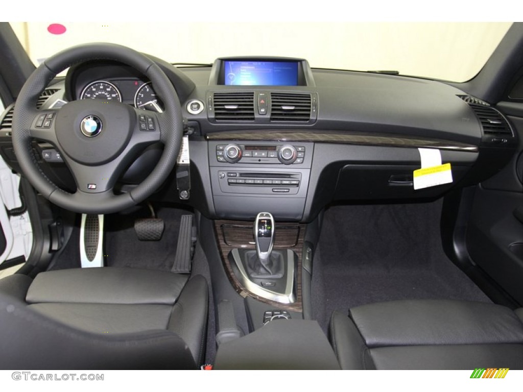 2013 BMW 1 Series 135i Coupe Black Dashboard Photo #78555773
