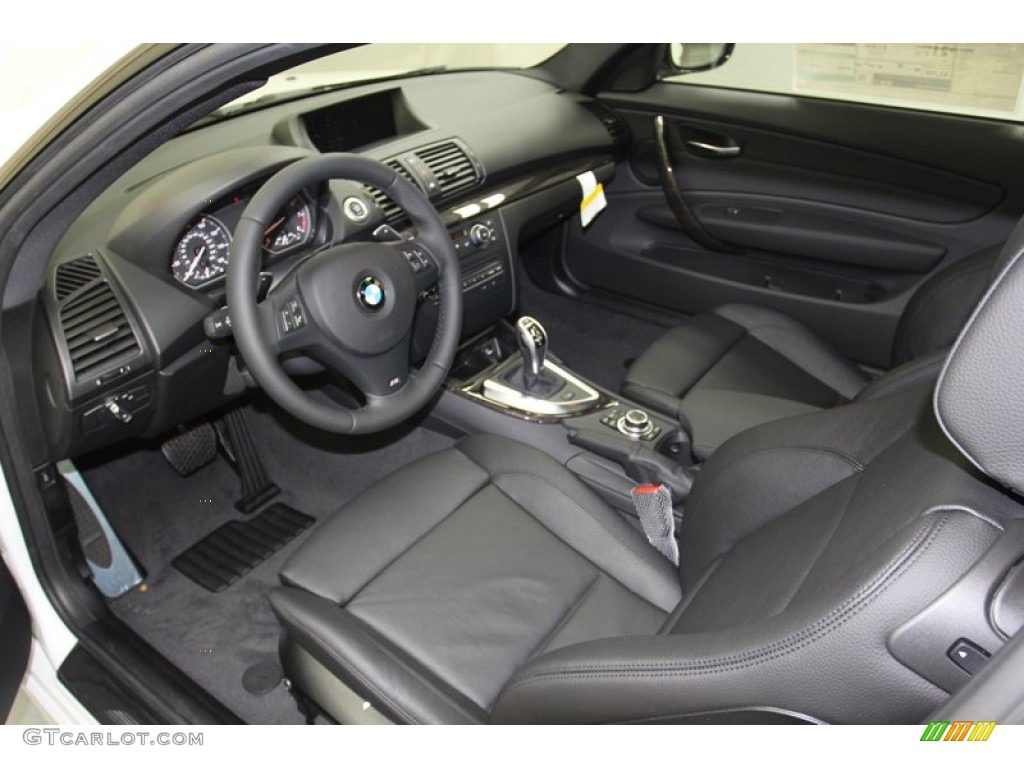 Black Interior 2013 Bmw 1 Series 135i Coupe Photo 78555914