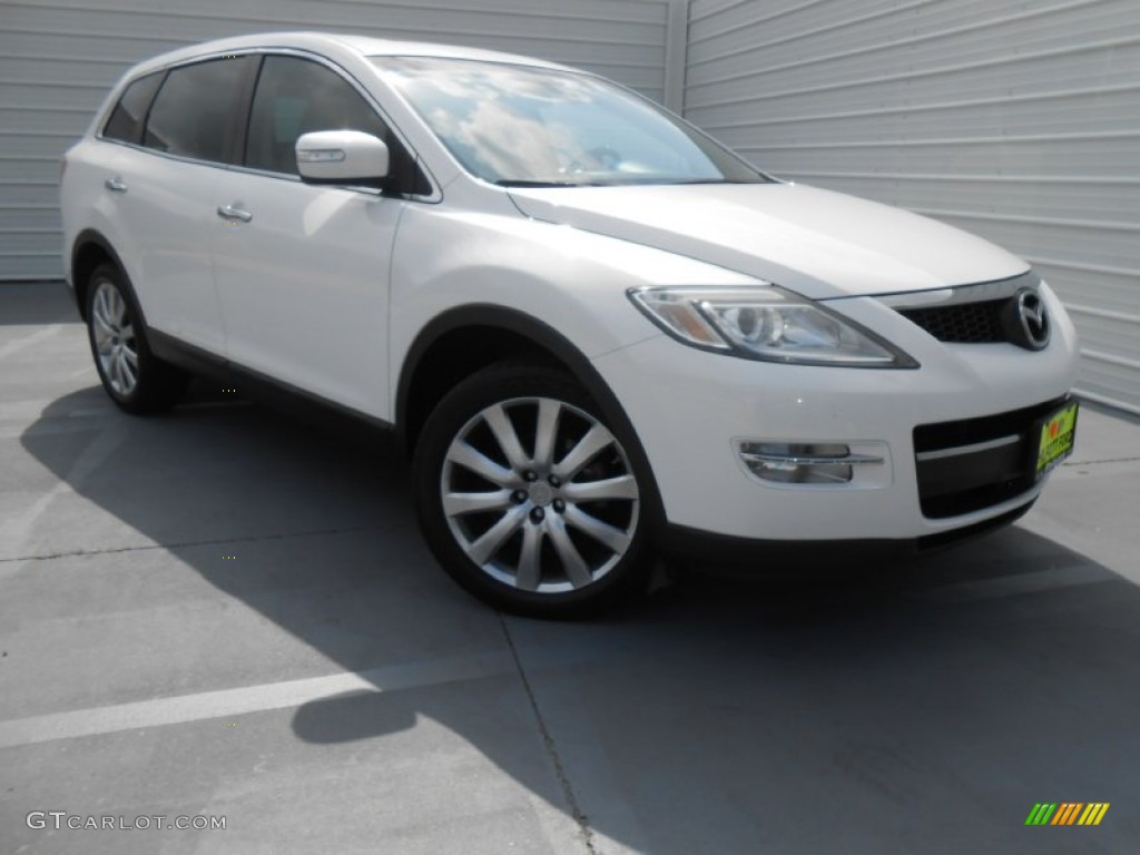 2008 CX-9 Grand Touring - Crystal White Pearl Mica / Sand photo #1