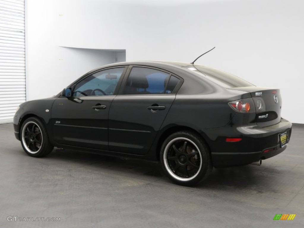 2005 MAZDA3 s Sedan - Black Mica / Black photo #4