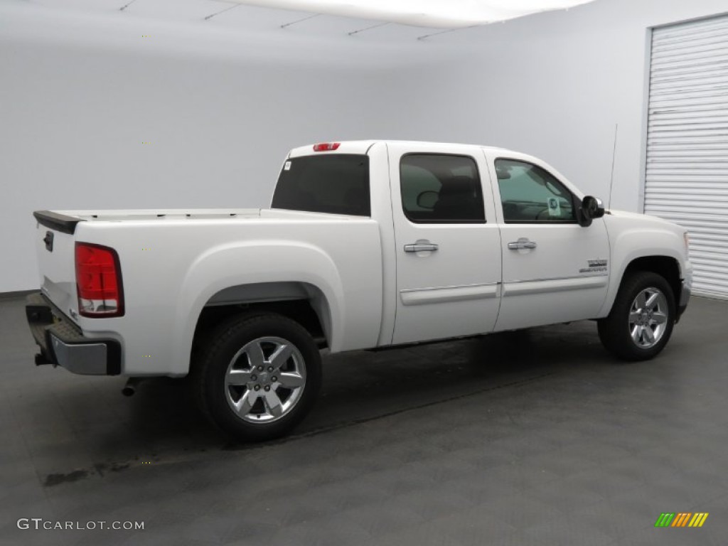 2013 Sierra 1500 SLE Crew Cab - Summit White / Ebony photo #2