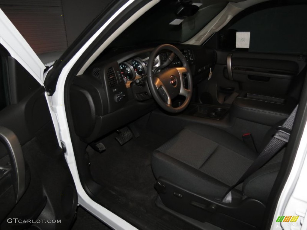 2013 Sierra 1500 SLE Crew Cab - Summit White / Ebony photo #4