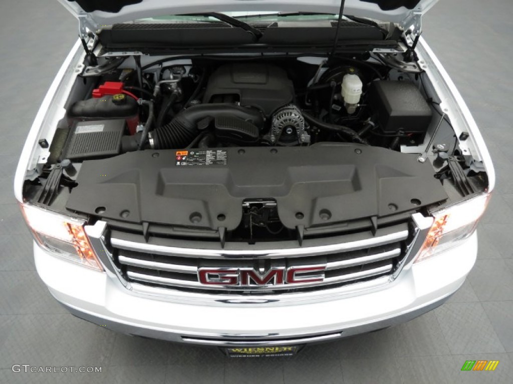 2013 Sierra 1500 SLE Crew Cab - Summit White / Light Titanium/Dark Titanium photo #3