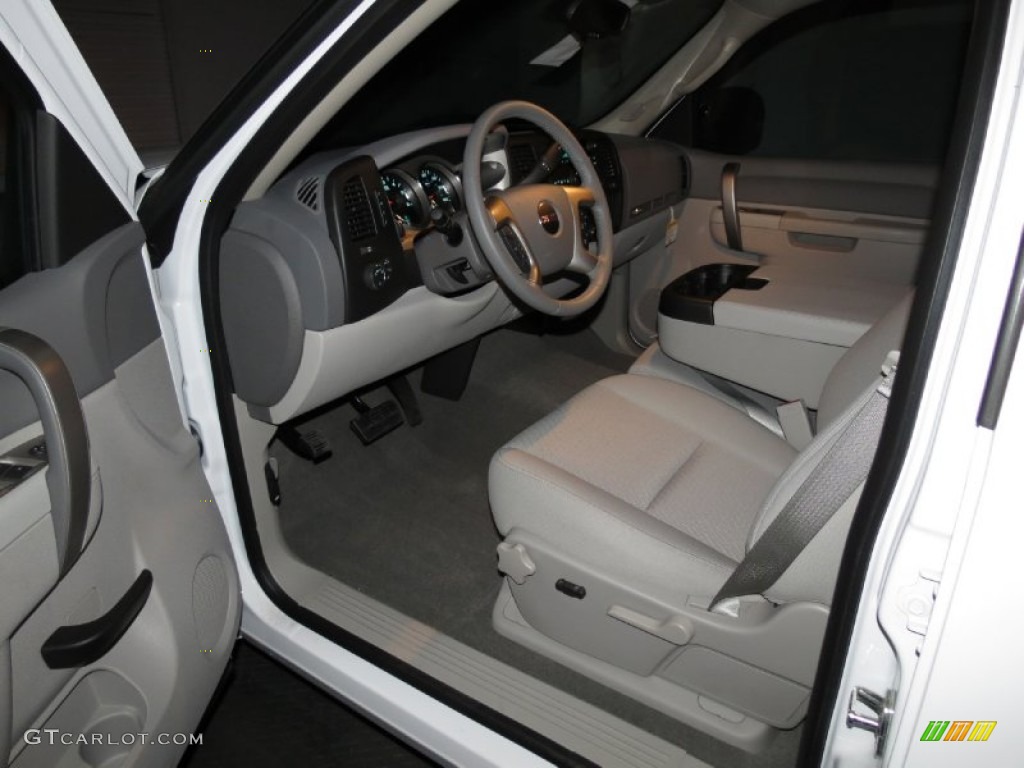 2013 Sierra 1500 SLE Crew Cab - Summit White / Light Titanium/Dark Titanium photo #4
