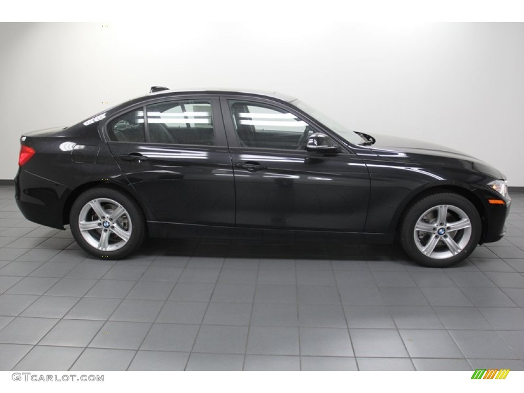 2013 3 Series 328i Sedan - Black Sapphire Metallic / Black photo #2