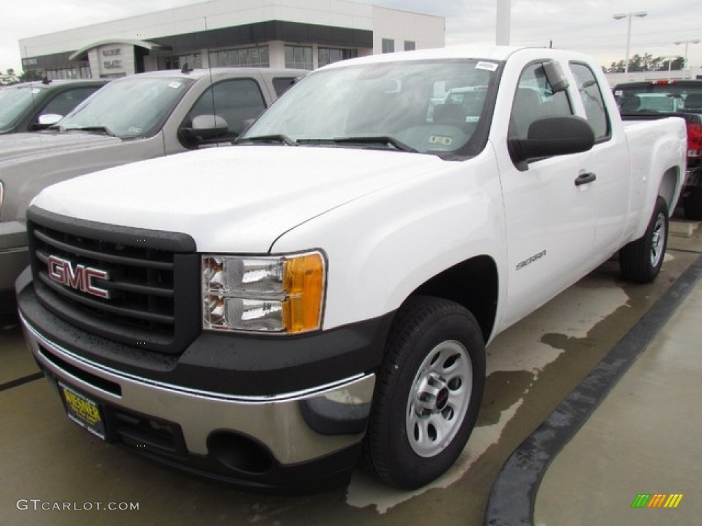 2013 Sierra 1500 Extended Cab - Summit White / Dark Titanium photo #1