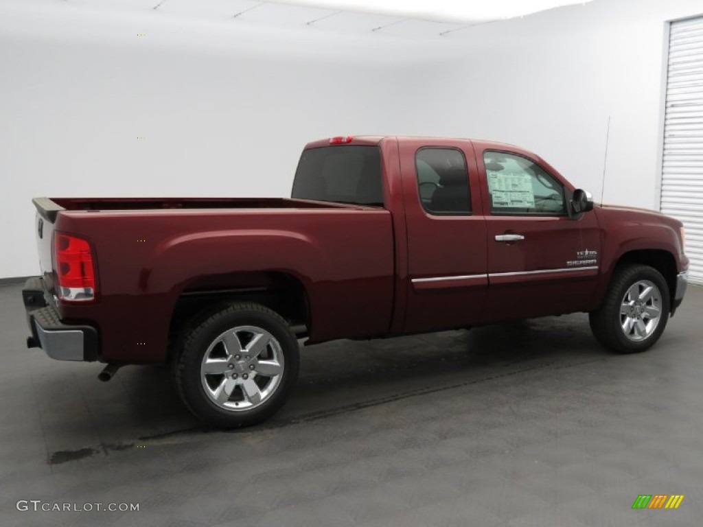 2013 Sierra 1500 SLE Extended Cab - Sonoma Red Metallic / Ebony photo #2
