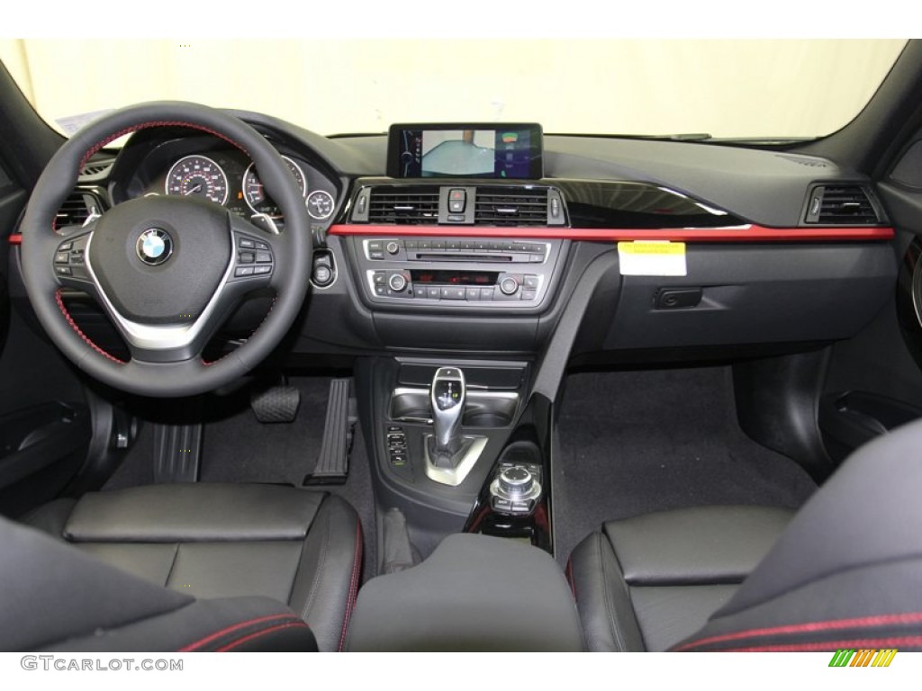 2013 BMW 3 Series 335i Sedan Black Dashboard Photo #78558794