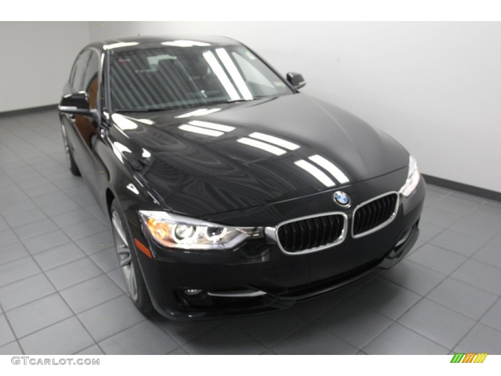 2013 3 Series 335i Sedan - Black Sapphire Metallic / Black photo #5