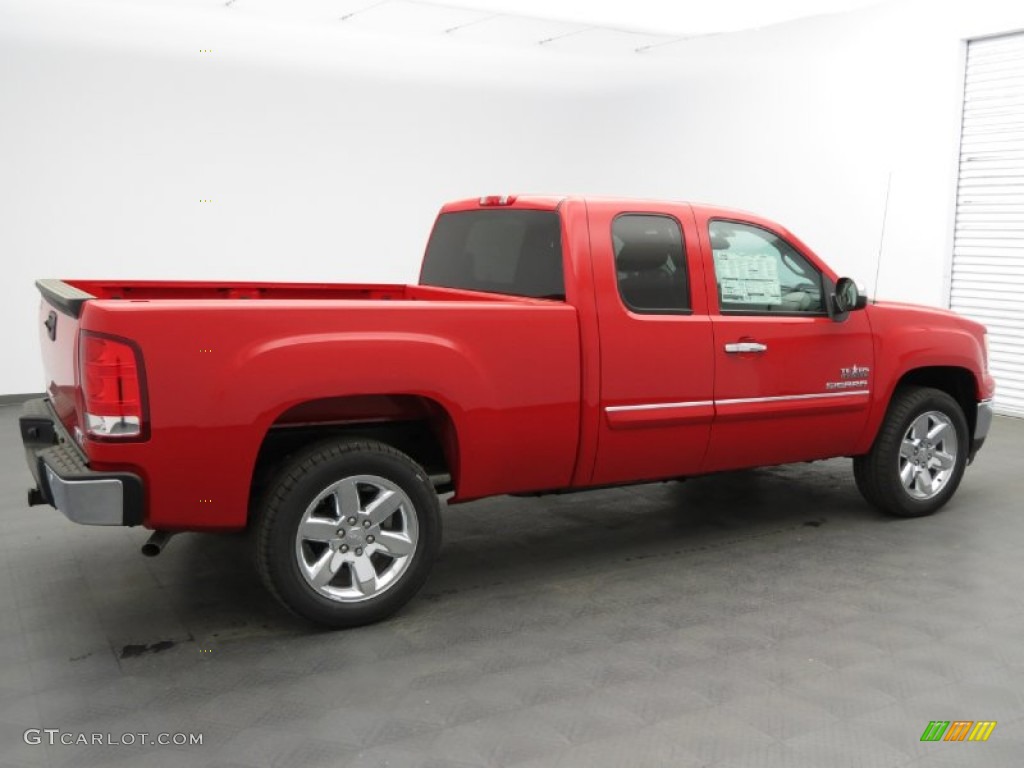 2013 Sierra 1500 SLE Extended Cab - Fire Red / Ebony photo #2